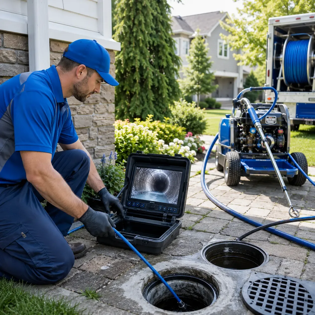 Outdoor drain cleaning professionals serving Kings Park, NY